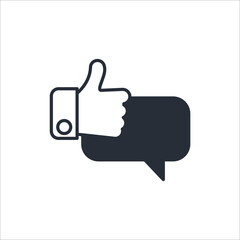 thumbs up Symbol Icon Vector Design Illustration