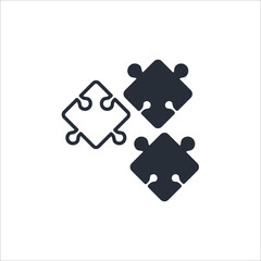 Puzzle Symbol Icon Vector Design Illustration