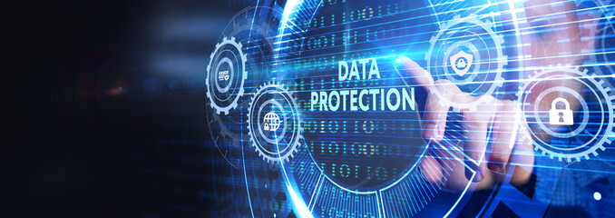 Cyber security data protection business technology privacy concept.