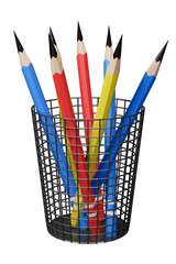 Pencil case education schools 3D illustration icon