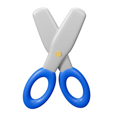 Scissors education schools 3D illustration icon