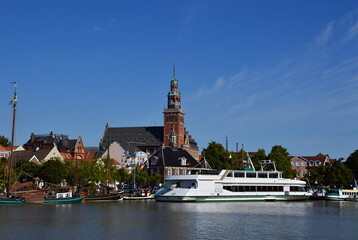 Panorama of the Town Leer, Ostfriesland, Lower Saxony