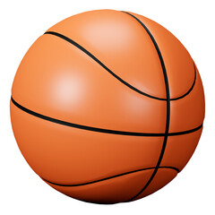 Basketball sport education schools 3D illustration icon