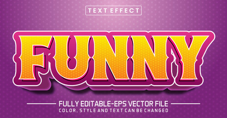 Funny text editable style effect