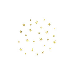 Gold Glitter Stars