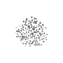 Silver Glitter Dots