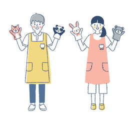 保育士の男女
