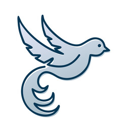 the Symbol of the Flying blue bird. 