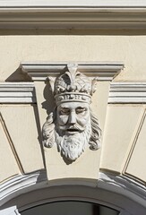 Architectural Detail, Imparatul Romanilor Hotel, Sibiu, Romania, Europe
