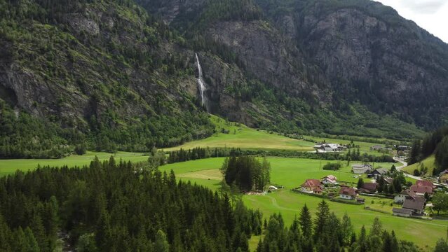 The Gossfalle (waterfall) in the Maltatal, Austria