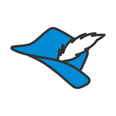 Icon Of Hunter Hat With Feather