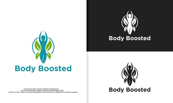 logo illustration vector graphic of body booster supplement