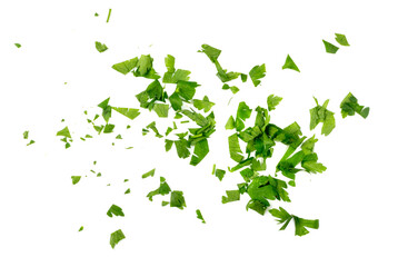 Chopped Parsley Leaves Isolated