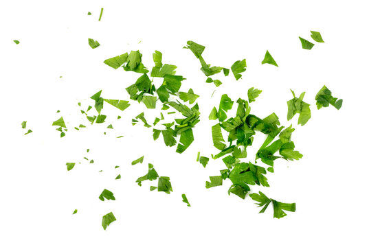 Chopped Parsley Leaves Isolated