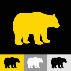 Wild yellow bear