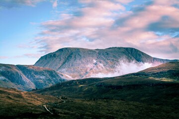 Beautiful landscape of Ben Nevis highest mountain in the UK