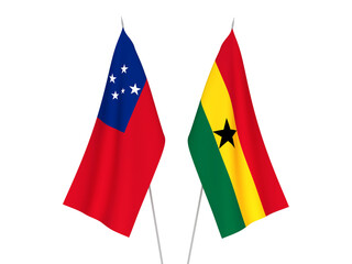 Ghana and Independent State of Samoa flags