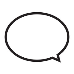 speech bubble icon without background