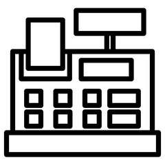 Fototapeta premium cash register icon