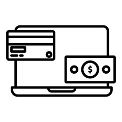 online payment by credit card or cash