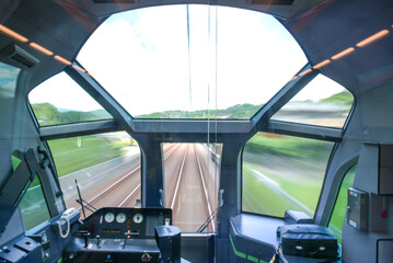 近鉄特急しまかぜの前面展望