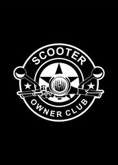 SCOOTER CLUB BADGE