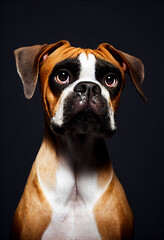Portrait of Boxer dog