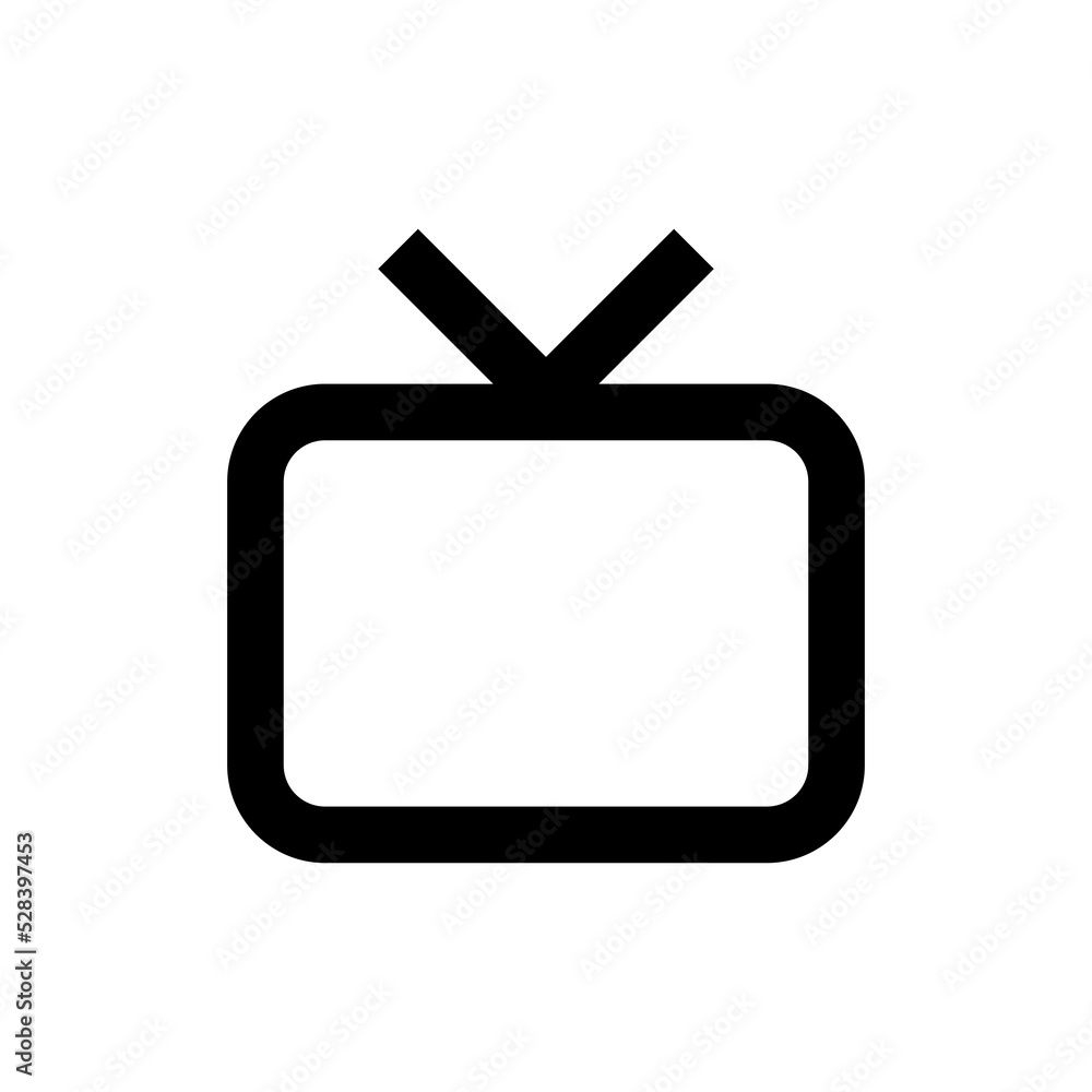 Poster tv of basic icons for notifications and icons displayed on mobile and website. a icons collection to