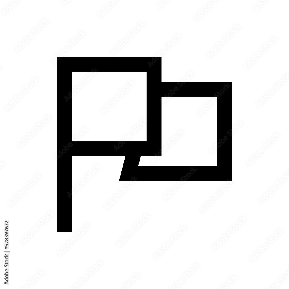 Poster computer flag of basic icons for notifications and icons displayed on mobile and website. a icons co