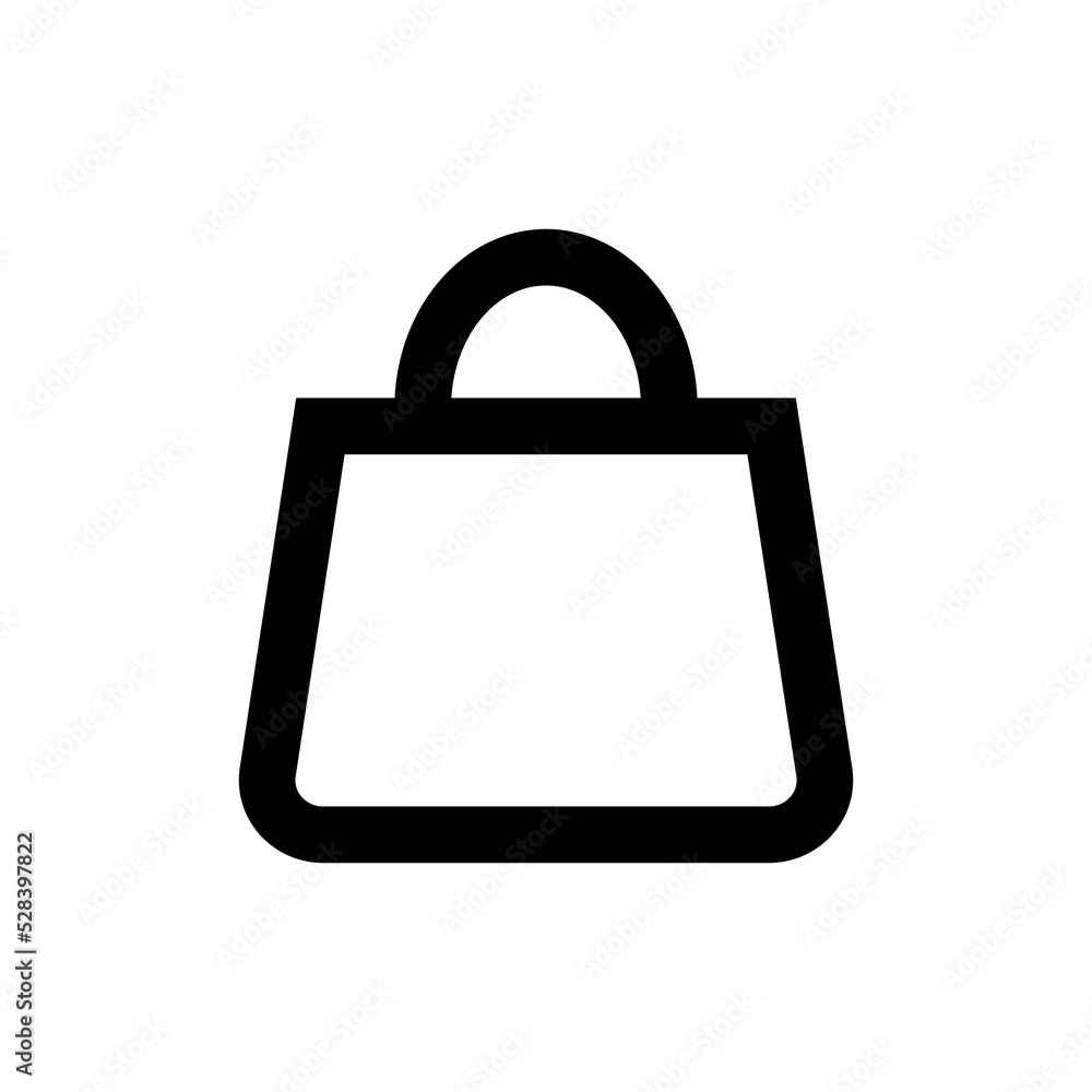 Poster hand bag of basic icons for notifications and icons displayed on mobile and website. a icons collect