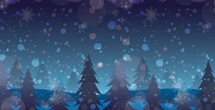クリスマス　冬　雪　背景
