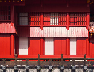 Japan Traditional Architecture details window wall pattern