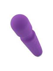 Dildo for vaginal and clitoral stimulation isolated in white.
