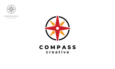 Compass Logo Design Template With Creative Concept