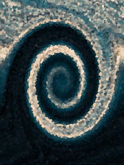 abstract blue spiral