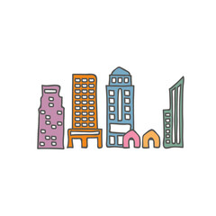 abstract city skyline