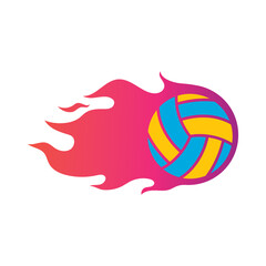 Volley ball logo vector