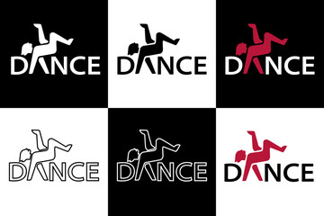 logo dancing disco break dance