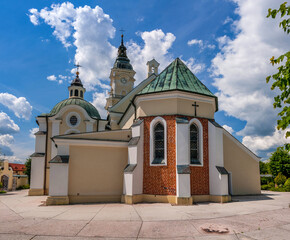 Brdow, big village in central Poland. The Sanctuary of Victoriaus Our Lady.