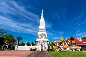 Tha Uthen Pagoda of Phra That Tha Uthen temple in Tha Uthen District, Nakhon Phanom, Thailand.