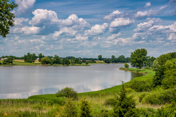 Obraz premium Brdow, big village in central Poland.