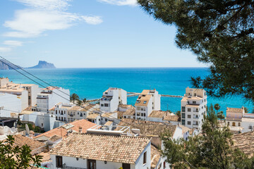 Beautiful view of Altea by the sea, Valencian Community, Spain.