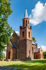 Fototapeta na wymiar Church of St. Joseph, Wojslawice, Opole Voivodeship, Poland