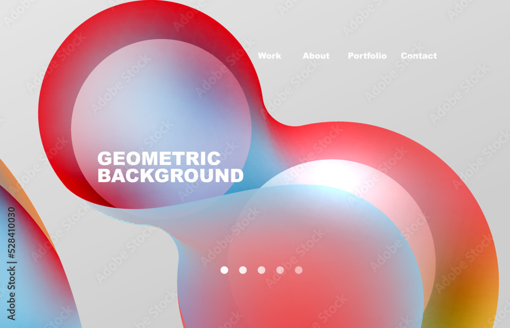 Fototapete abstract liquid background for your landing page design. web page for website or mobile app wallpape