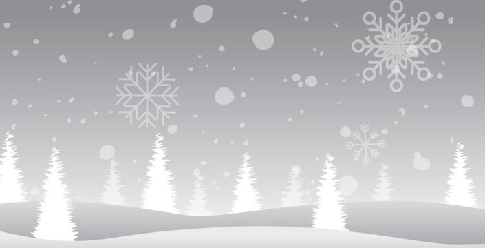クリスマス　冬　雪　背景
