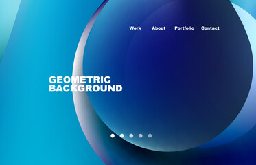 Abstract liquid background for your landing page design. Web page for website or mobile app wallpaper
