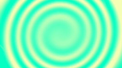 Abstract blurred light seafoam green and pale yellow color gradient circle background. Fresh template for device, ads, poster. Digital screen. Pastel banner. NFT card. Cover design. ESG. Art fractal.