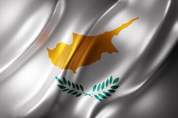 Cyprus 3d flag - 528415427