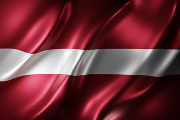 Latvia 3d flag