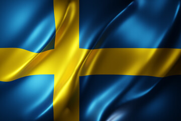 Sweden 3d flag